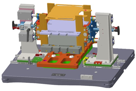 Placing the lower end plates (manual)